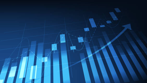 istock finance background with stock market statistic trend with candlesticks and bar chart 2192578744
