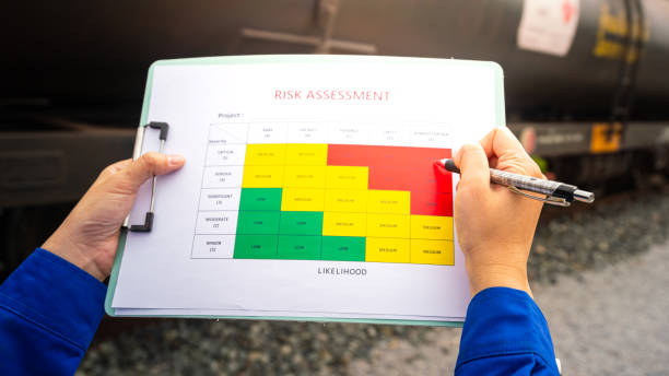 istock Perform safety risk assessment for crude oil freight tanker train transportation. 2192593362