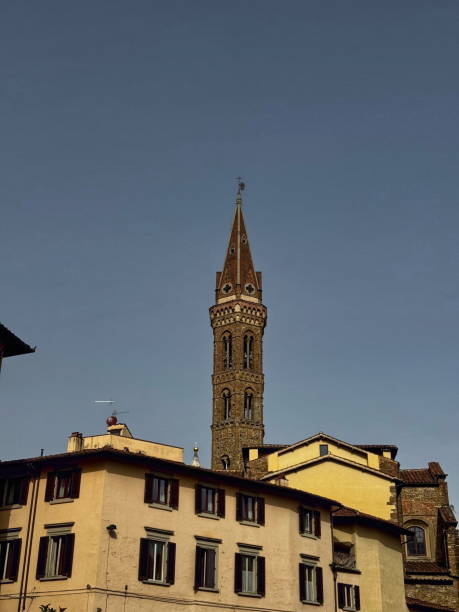 istock Historic Tower Rises Above Florence's Charming Rooftops Under a Clear Sky in Europe, 2024 2192596713