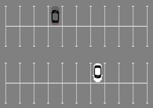 istock Parking lots or Car Parking Space from Aerial view. 2192598519