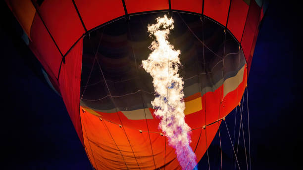 istock Hot air balloon is getting prepared to fly in Cappadocia, Turkey. 2192602280