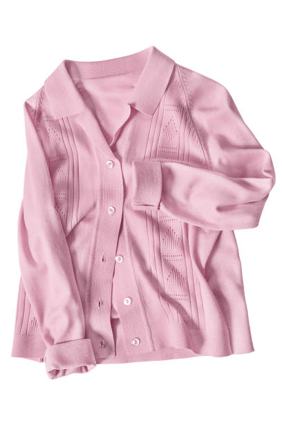 istock Pink cardigan isolated 2192607951