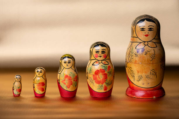 istock Matrioska family, handmade wood 2192608742