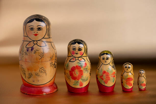 istock Matrioska family, handmade wood 2192608788