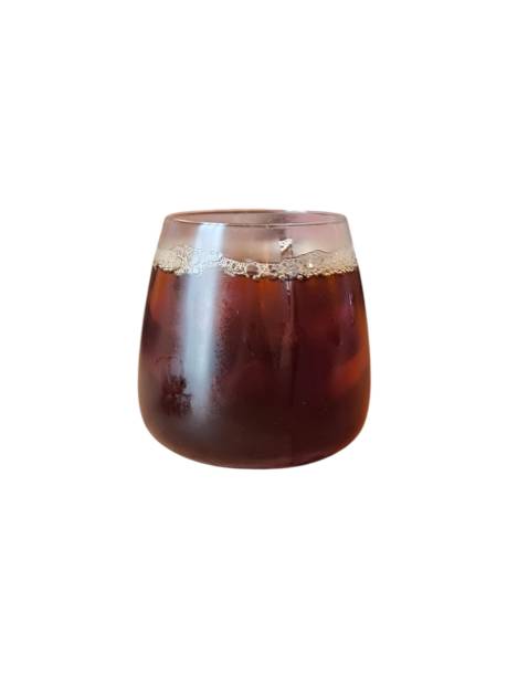 istock Iced americano coffee isolated on white background. Coffee in a glass. Beverage menu 2192609497