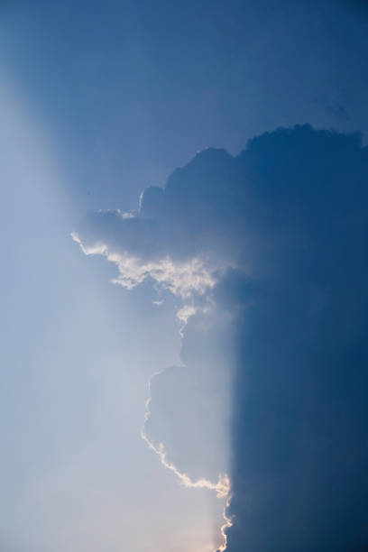 The beauty of sun shines through the clouds.