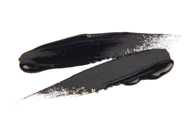 istock Black brush strokes isolated on white background. Paint by hand. 2192615539