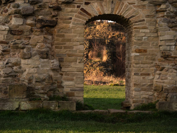 istock Sandal castle ruins in Yorkshire wide landscape 2192615885