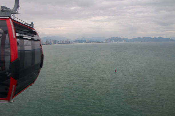 istock Cable car in the sea 2192616175