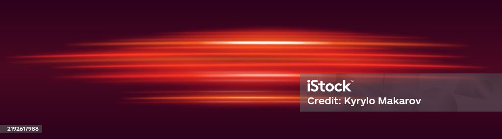 Red Motion Light Red Motion Blur Beam Dynamic Horizontal Streaks Glowing Red And Orange ...