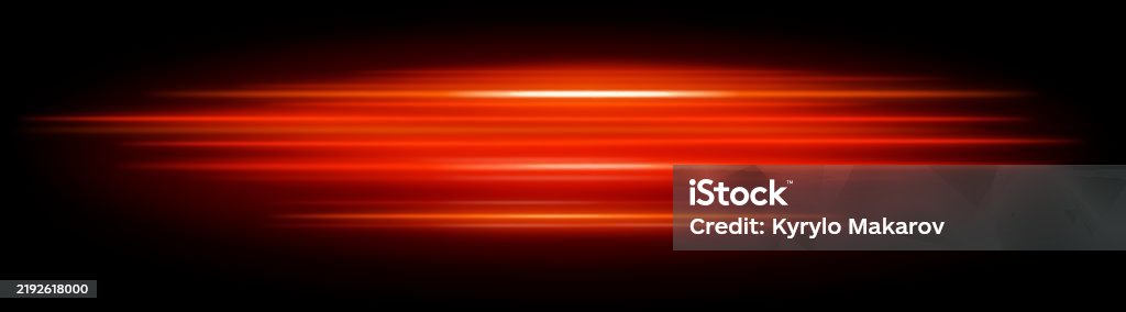 Red Motion Light Red Motion Blur Beam Dynamic Horizontal Streaks Glowing Red And Orange ...