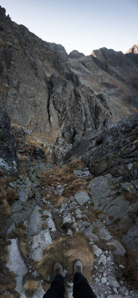istock Exposure on a high mountain trail in the High Tatras. 2192621886