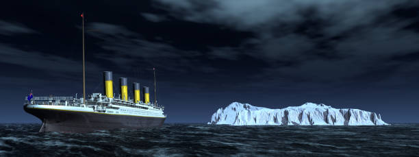 istock Historic passenger ship RMS Titanic and iceberg 2192629397