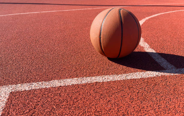 istock the basket ball on the floor 2192629500