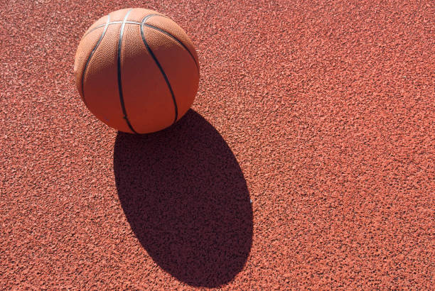 istock the basket ball on the floor 2192629645