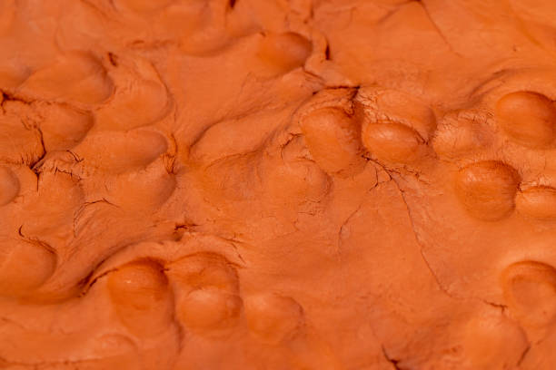clay for modeling close up, a special paste with the addition of clay for modeling