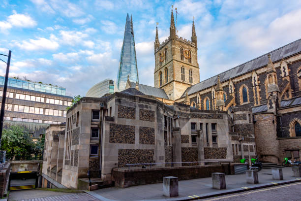 istock Southwark cathedral and Shard skyscraper in London, UK 2192633164