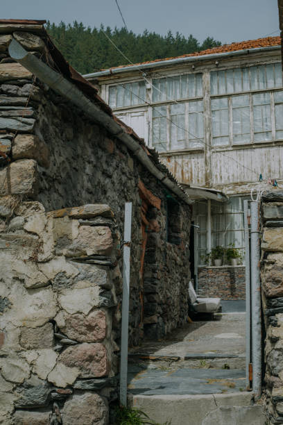 an old apartment building made of stone