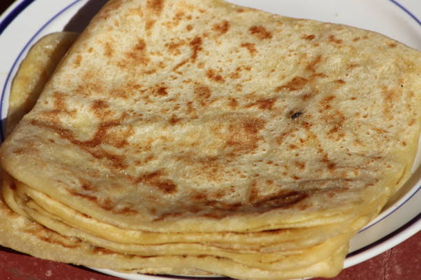 istock Msemmen Closeup, Traditional Moroccan flatbread 2192642381