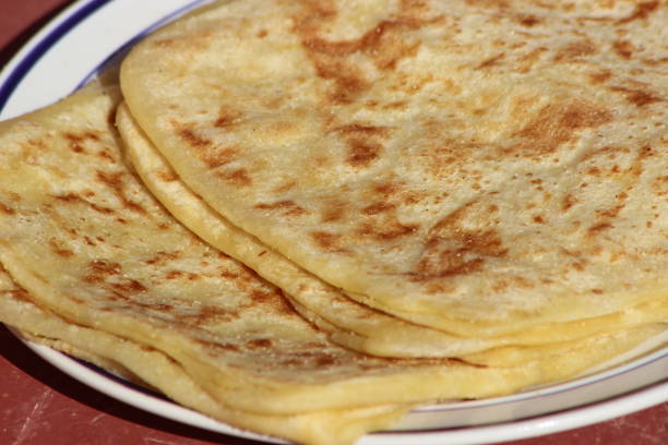 istock Msemmen Closeup, Traditional Moroccan flatbread 2192642389
