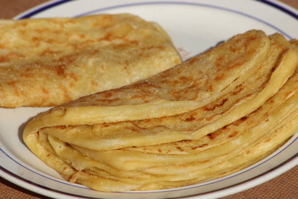 istock Msemmen Closeup, Traditional Moroccan flatbread 2192642398