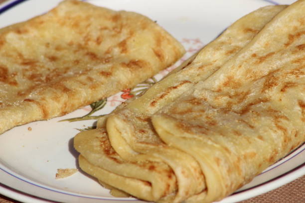 istock Msemmen Closeup, Traditional Moroccan flatbread 2192642399
