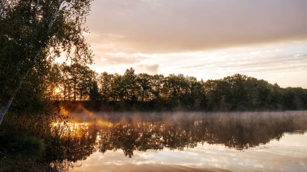 istock Sunrise on the lake 2192643363