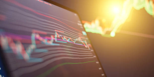 istock Stock Market Visualization with Digital Trading Chart and Bright  Focus on Market Trend 2192643865