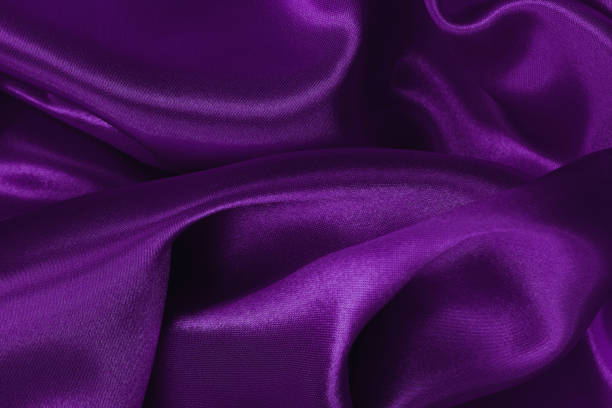 istock Dark purple fabric texture background, detail of silk or linen pattern. 2192645364