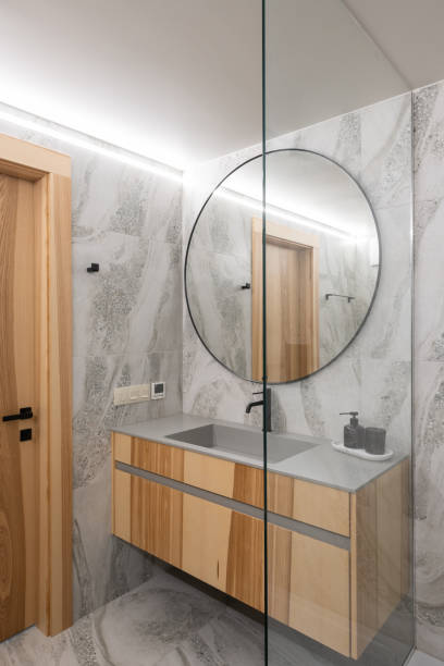 istock Explore Modern Bathroom Design that Features Elegant Materials and Stylish Fixtures for a Chic Look 2192648724