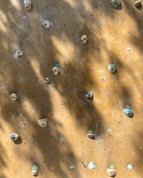 istock Rock climbing on the wall for background 2192651758