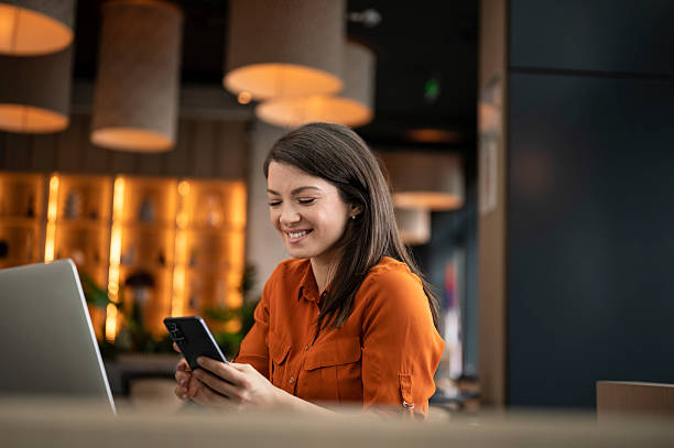 istock Young woman working in a cafe 2192652890