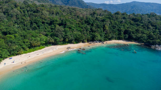 istock Beautiful beach in Phuket, Thailand,  dronephotage 2192654025