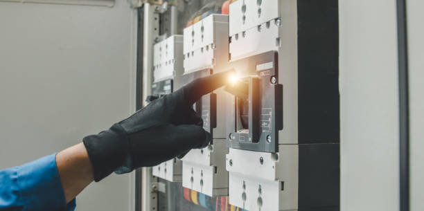 istock Electrical equipment maintenance service engineer Engineers carry AC voltmeters to check voltage at breaker terminals and inspect switchgear. 2192659231