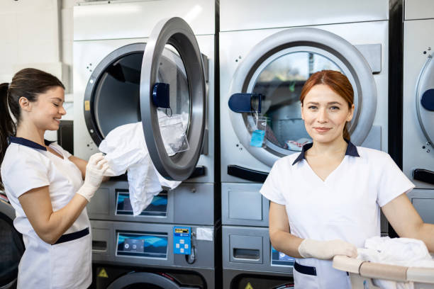 istock Laundry service and washing business. 2192660115