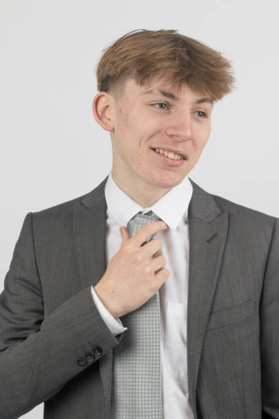istock Teenage boy wearing a suit 2192661450