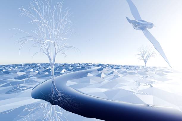 It is the middle of winter. A thick hoar frost (rime ice) has formed around the lake turning everything white. The sun is just managing to shine through the fog. The peaceful scene is reflected in the still waters of the lake.\nThe location is Twizel, on the South Island of New Zealand. It is well known for its hoar frosts around the end of June/early July each year.