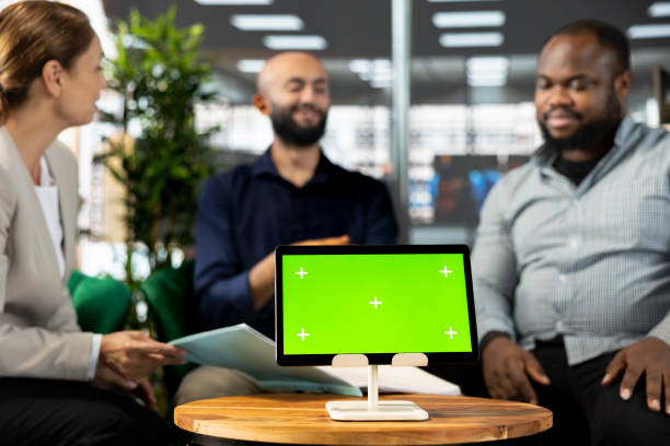 istock Mockup device next to bookkeepers setting revenue goals 2192673969