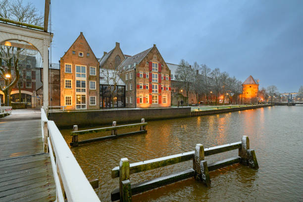 Sluice in the Netherlands, province Overijssel nearby the river \