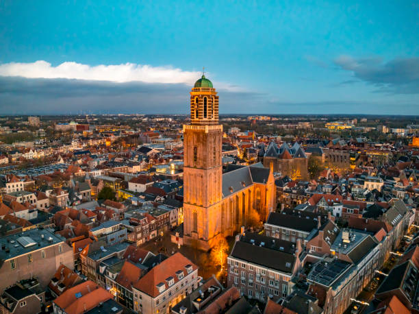 istock Zwolle Peperbus in the downtown district during sunset 2192675753
