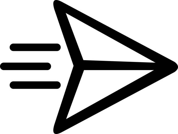 illustration black symbol send button concept vector illustration black icon send button concept sent arrow stock illustrations