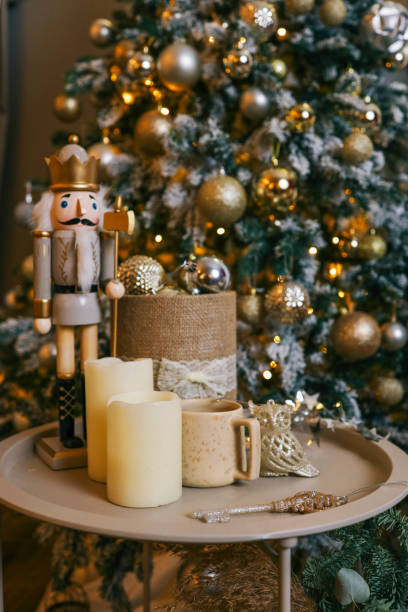 Cozy Christmas atmosphere in the house, background