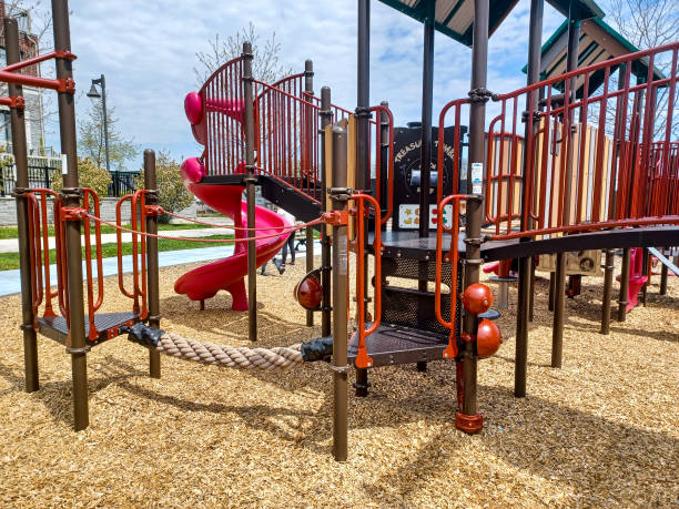 istock Child playground in sunny day 2192677008