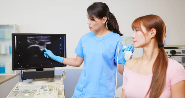 istock feman shoulder injury ultrasound 2192679206
