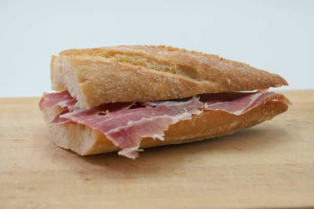 sandwich with Spanish cured ham on bread