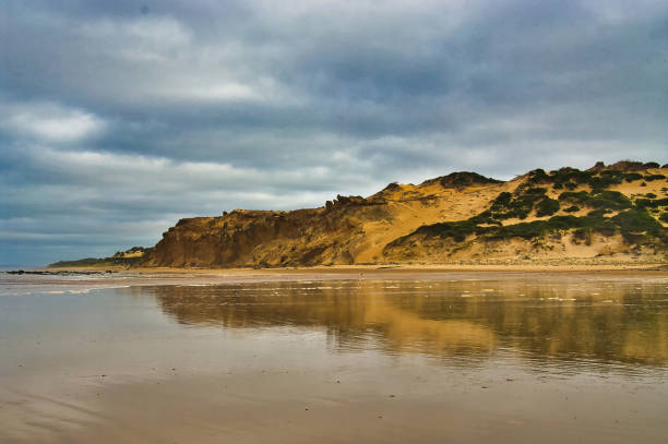 Coastal landscape with cliffs in Peninsula Valdes, World Heritage Site, Patagonia Argentina