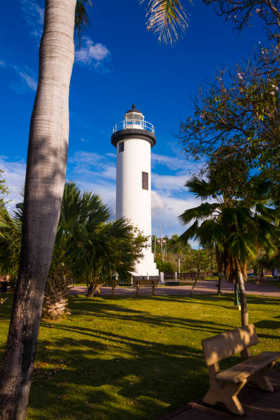 The Rincon Lighthouse in Rincon, Puerto Rico. Also known as El Faro de Punta Higuero.Photography credit Stephen J. Serio