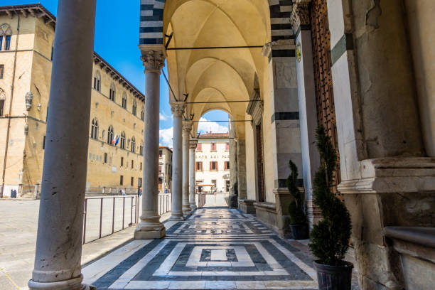 istock Exploring the historic piazza duomo in pistoia, tuscany 2192691580