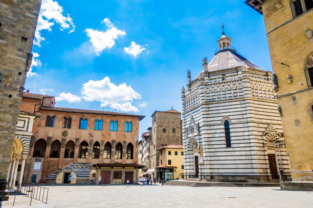 istock Exploring the historic piazza duomo in pistoia, italy 2192691713
