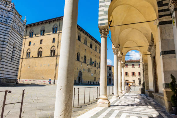 istock Exploring the historic piazza duomo in pistoia, italy 2192691832